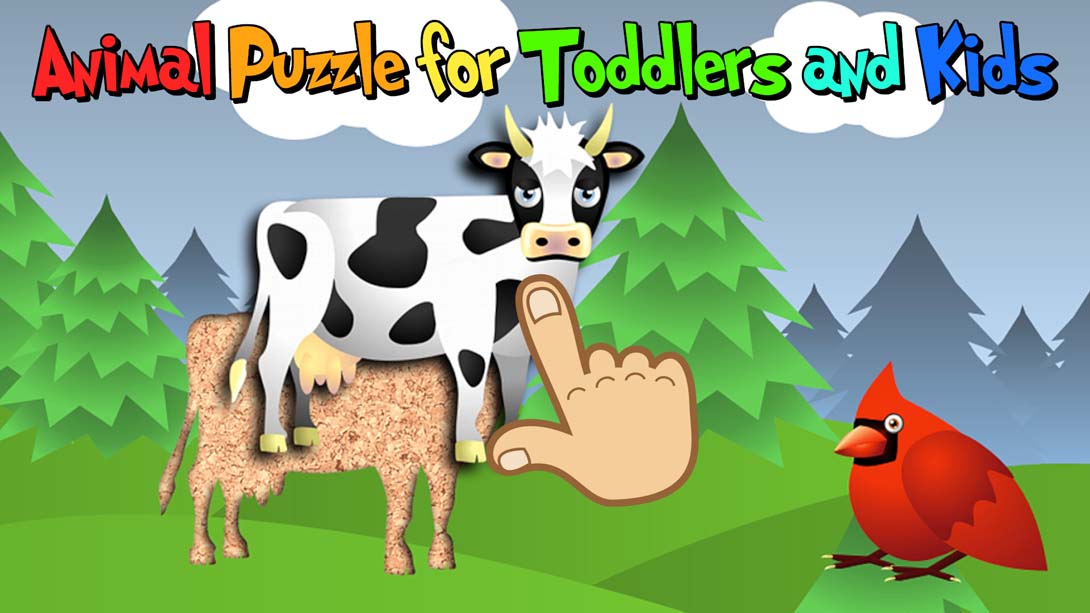 幼儿和儿童的动物拼图 Animal Puzzle for Toddlers and Kids