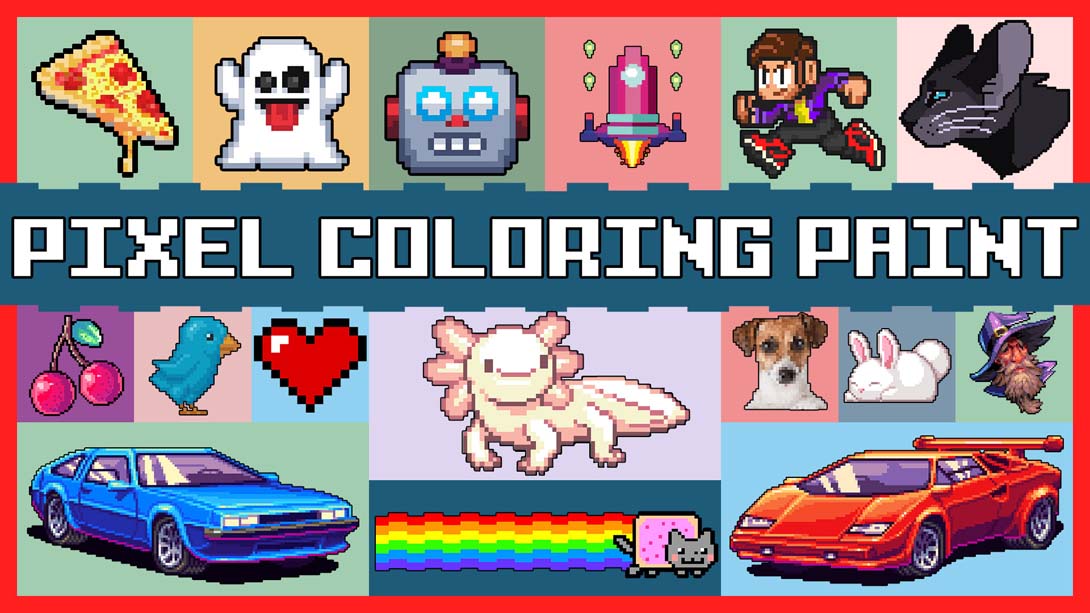 像素着色涂料 .Pixel Coloring Paint