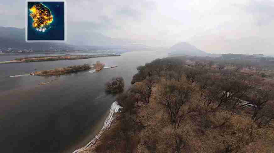 韩国无人机飞行游览 河南市 .Korean Drone Flying Tour Hanam-City