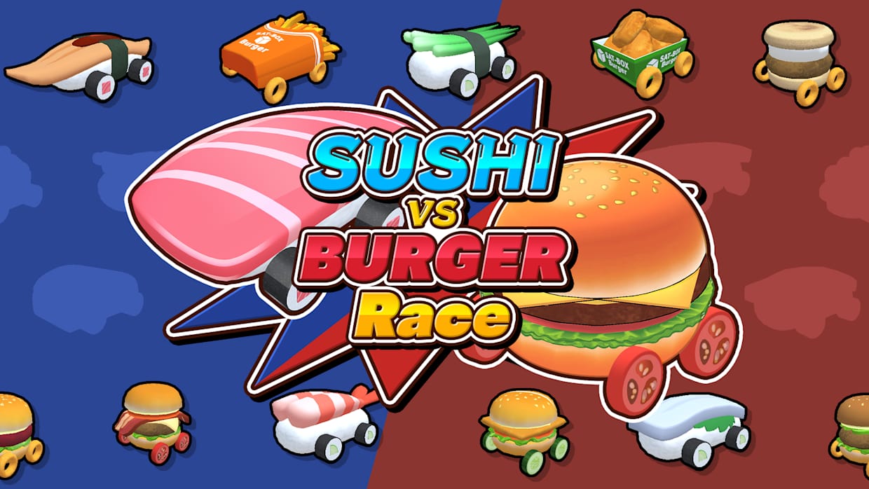 寿司vs汉堡大赛|Sushi vs Burger Race